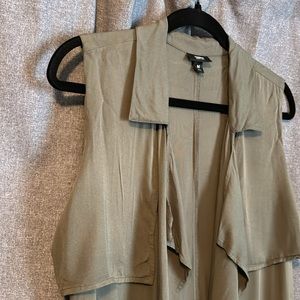 MOSSIMO army green duster vest